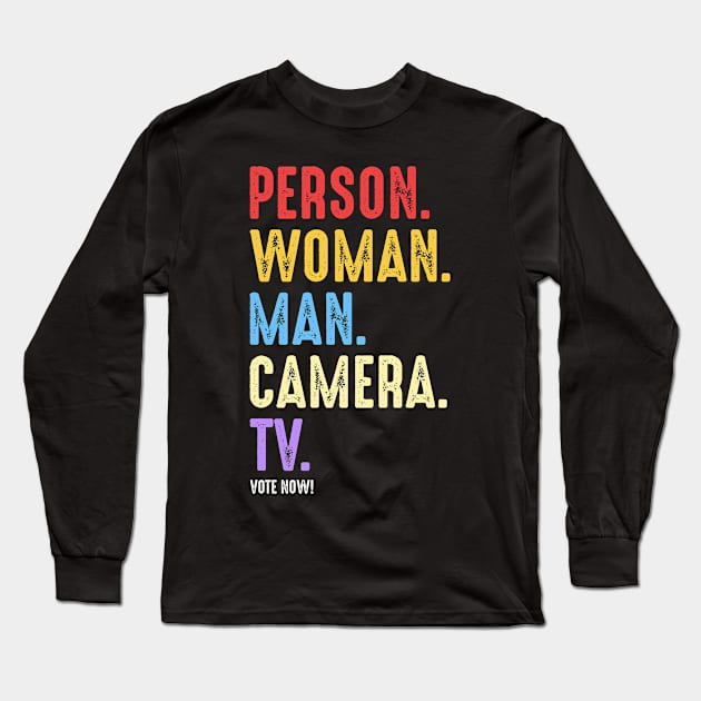 Person Woman Man Camera TV Long Sleeve T-Shirt by oskibunde